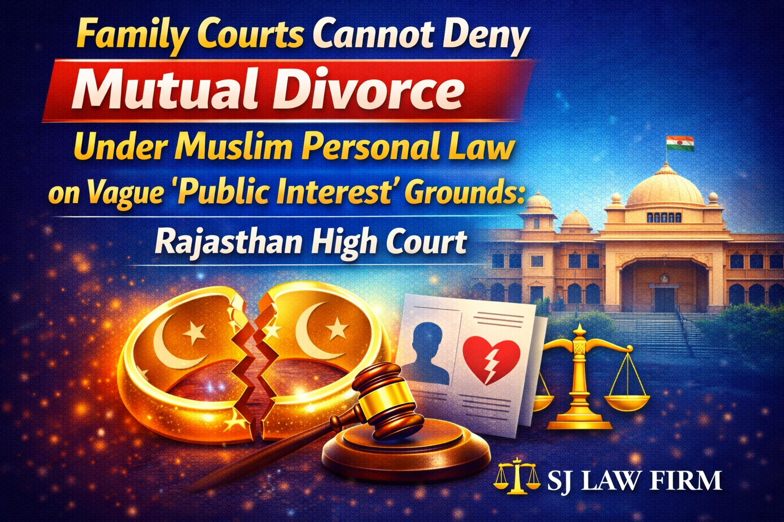 Family Courts Cannot Deny Mutual Divorce Under Muslim Personal Law on Vague ‘Public Interest’ Grounds: Rajasthan High Court